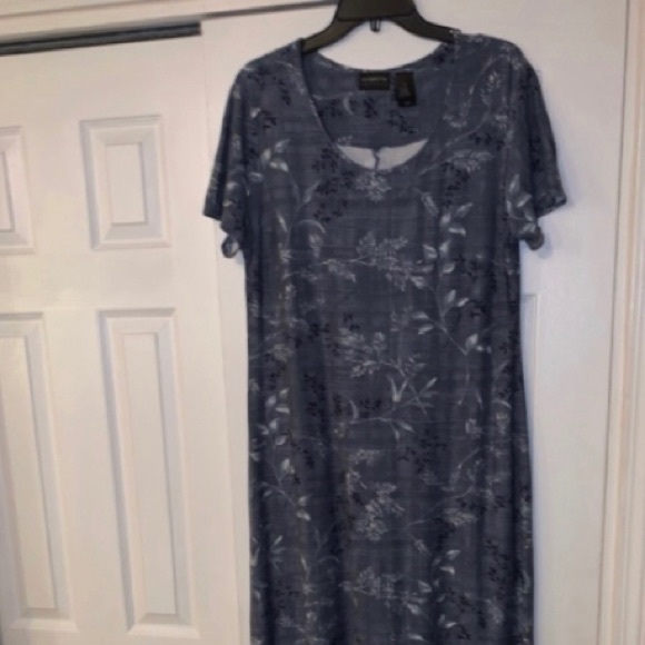 NWOT, 2 Piece Liz Claiborne Blue, Top & Dress, Size 12 - Picture 2 of 8